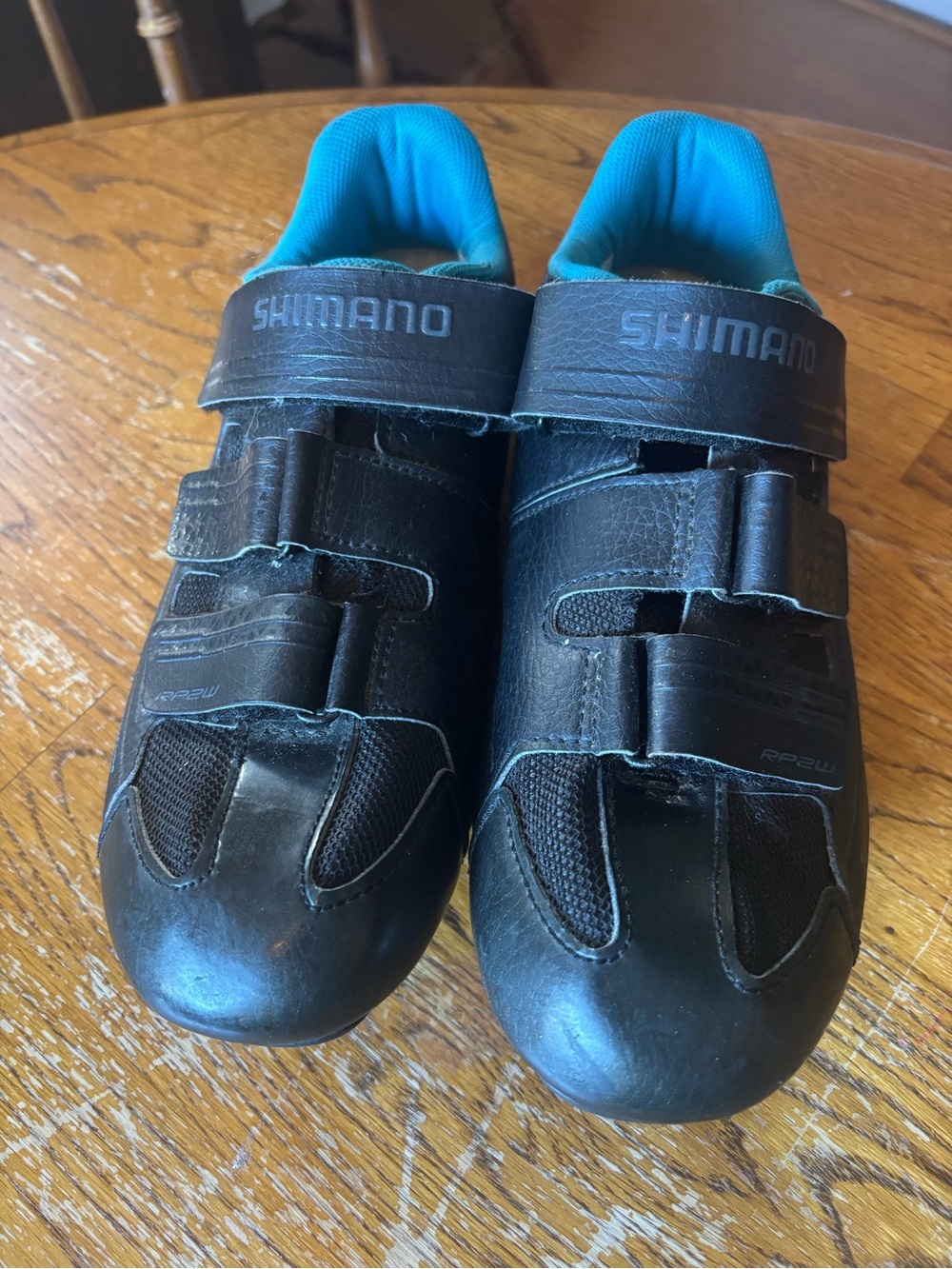 Shimano RP2W Women Road Cycling Shoes Black Blue SH-RP200-W L Size EU41 US8.5